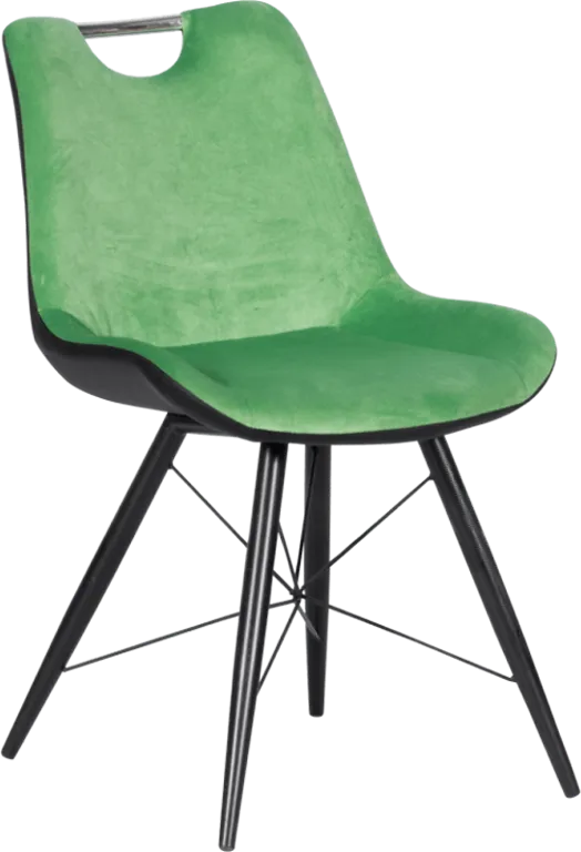 Kitchen chair with metal base